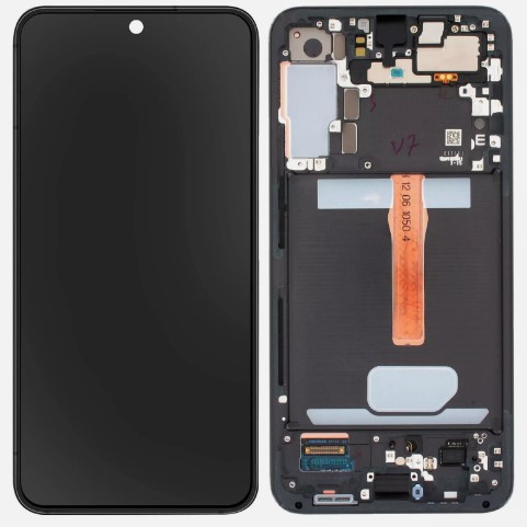 Tela Display Samsung S22 Plus S906 Preto com Aro Original OLED - Alta